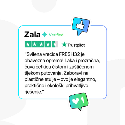 Svilena putna vrećica za četkicu