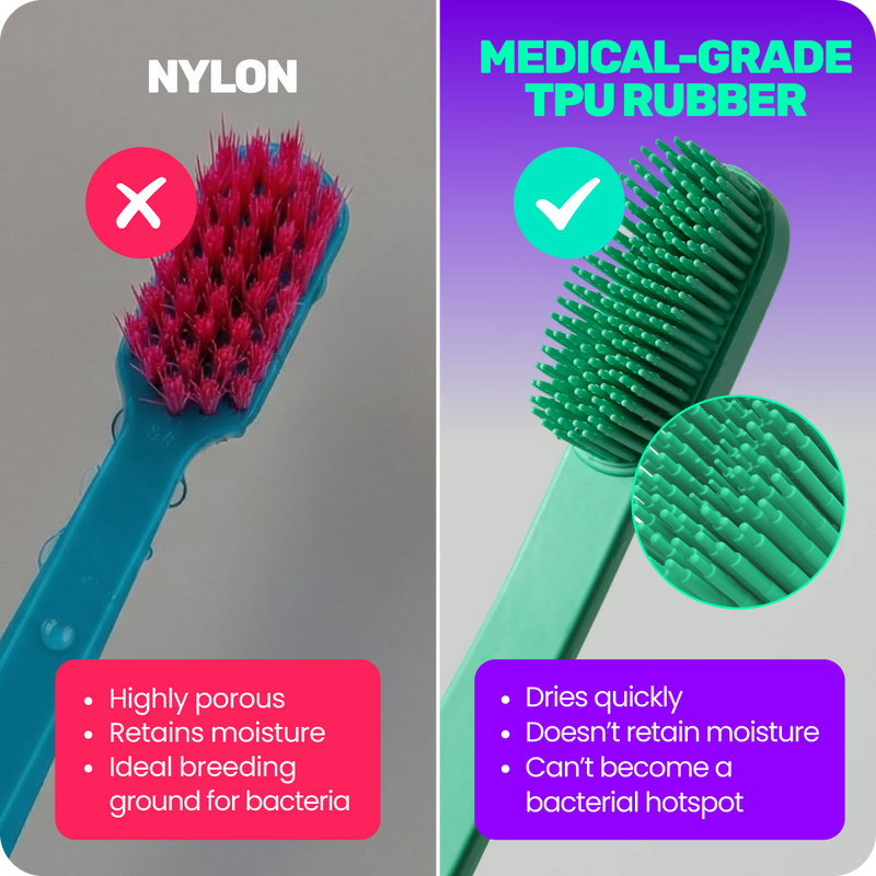 3. Antibacterial material that dries quickly after use
