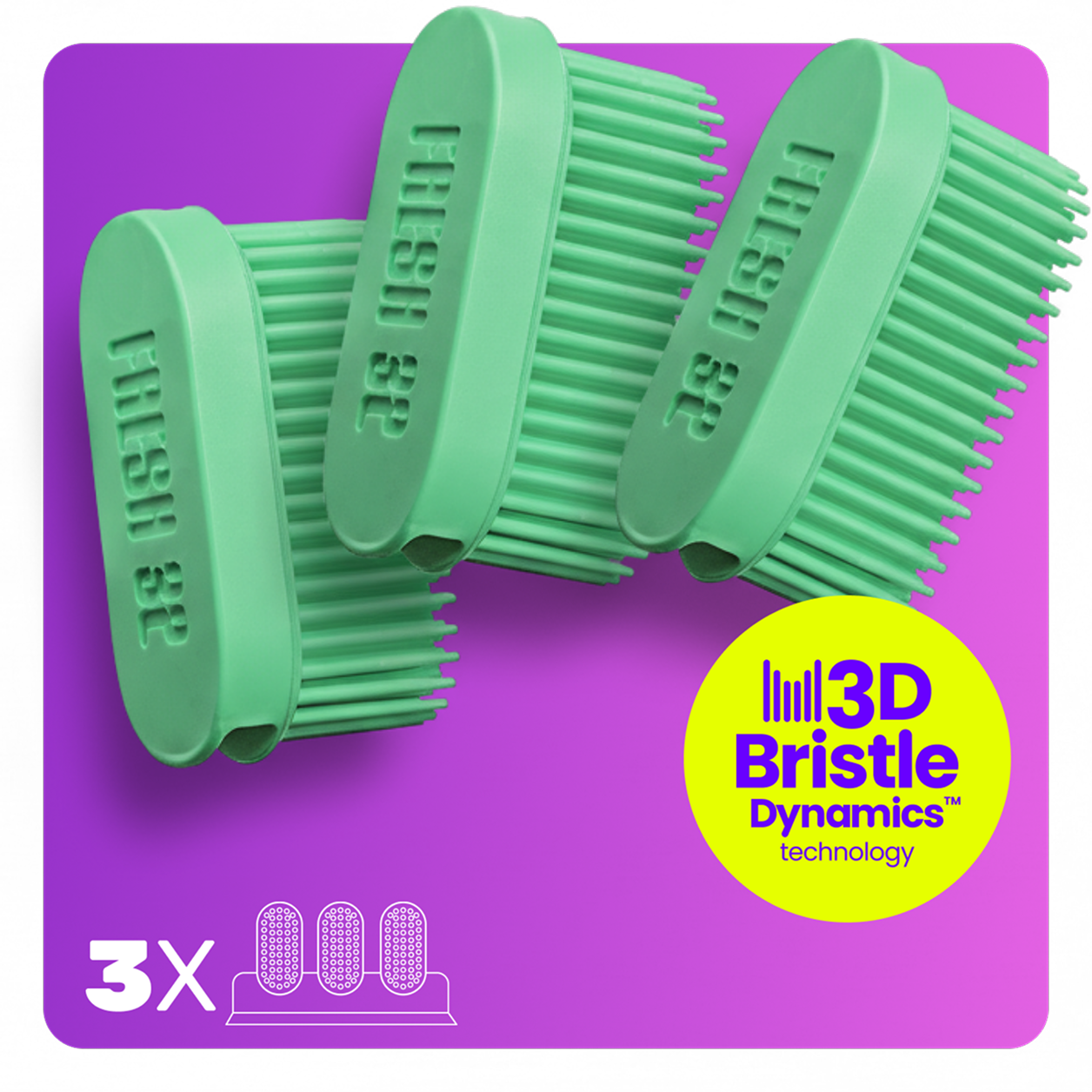 3D Bristle Dynamics™ glave