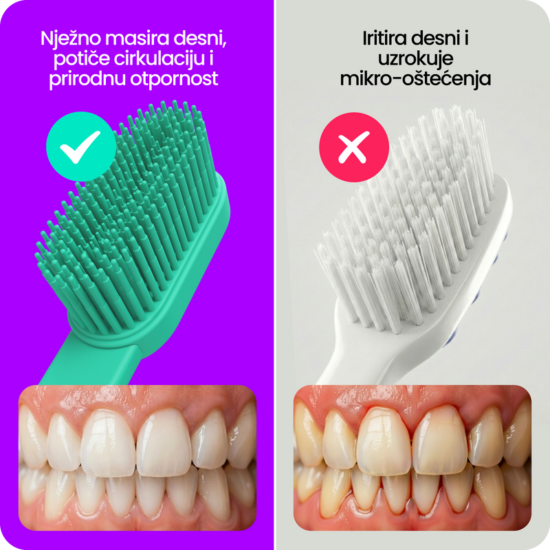2. Manje iritacije desni i bolja cirkulacija