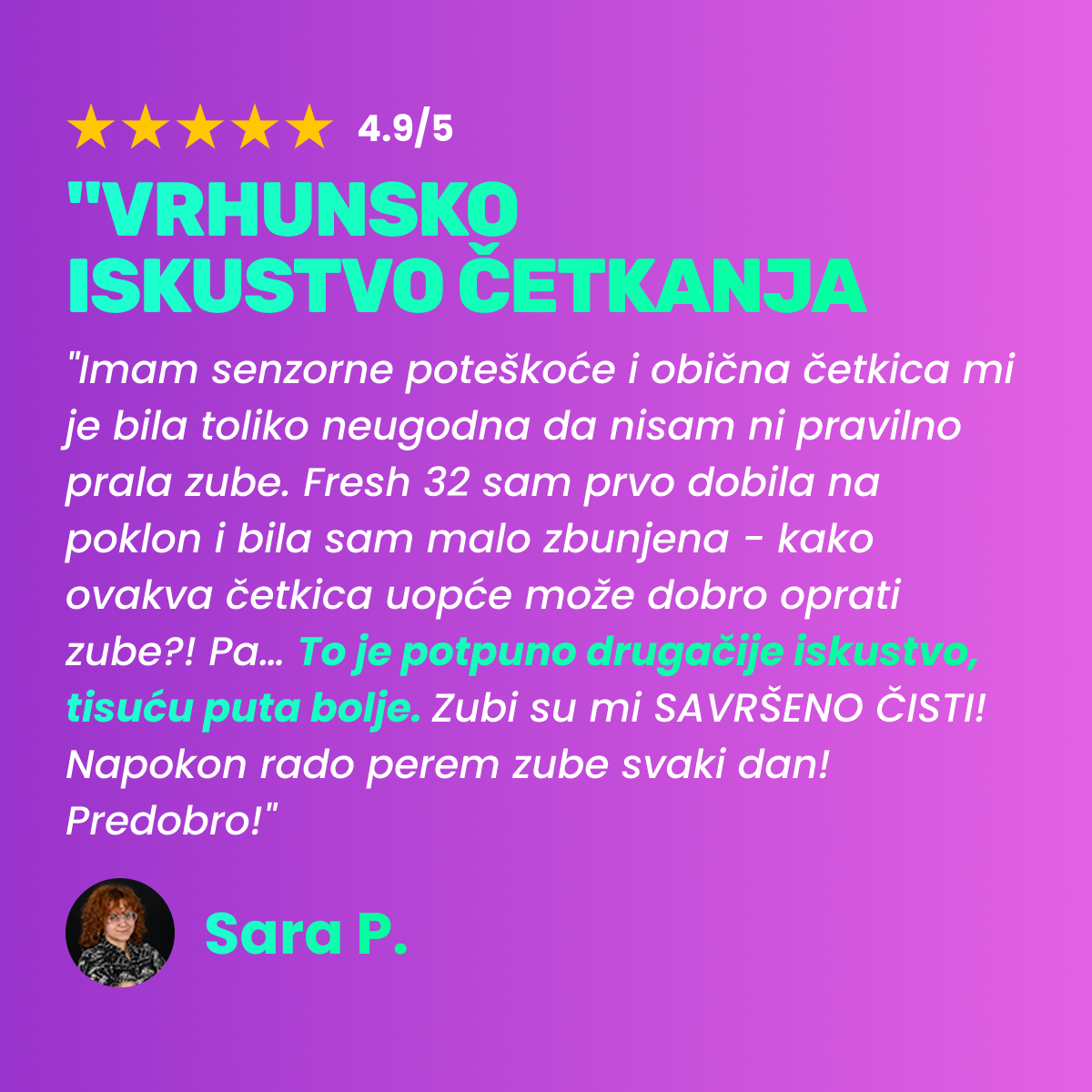 Četkica za zube 3D Bristle Dynamics™