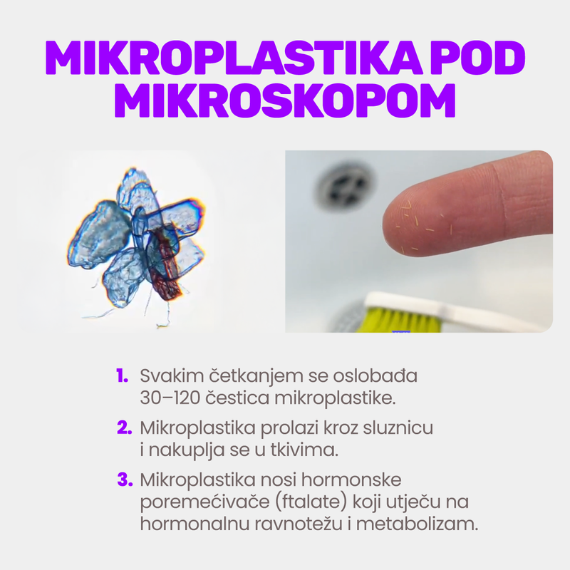 8. Jer mekane najlonske četkice otpuštaju mikroplastiku i tvari koje remete hormone