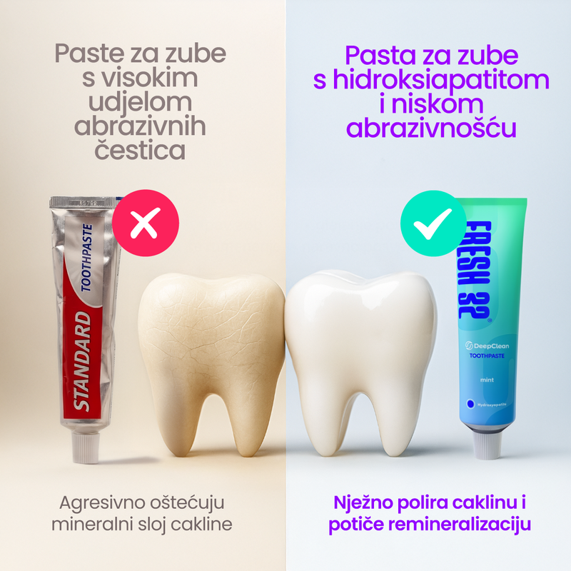 9. Jer abrazivne “whitening” paste stvaraju mikro-oštećenja pa zubi postaju još grublji i žući