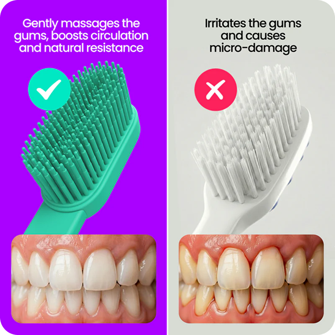 Nylon cuts the gums