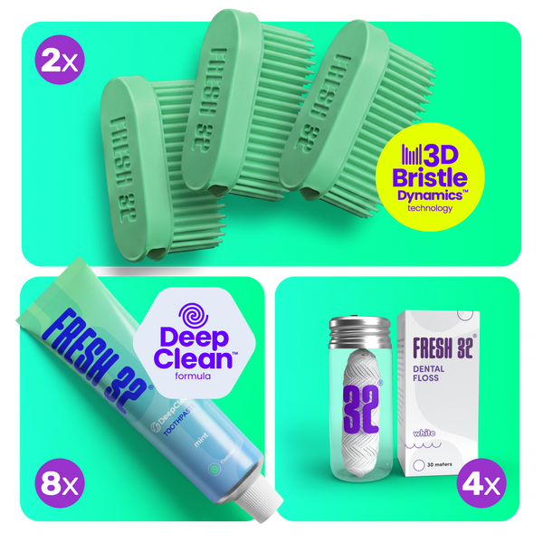 REFILL Oral Care Kit – for 1 person / YEARLY SUPPLY