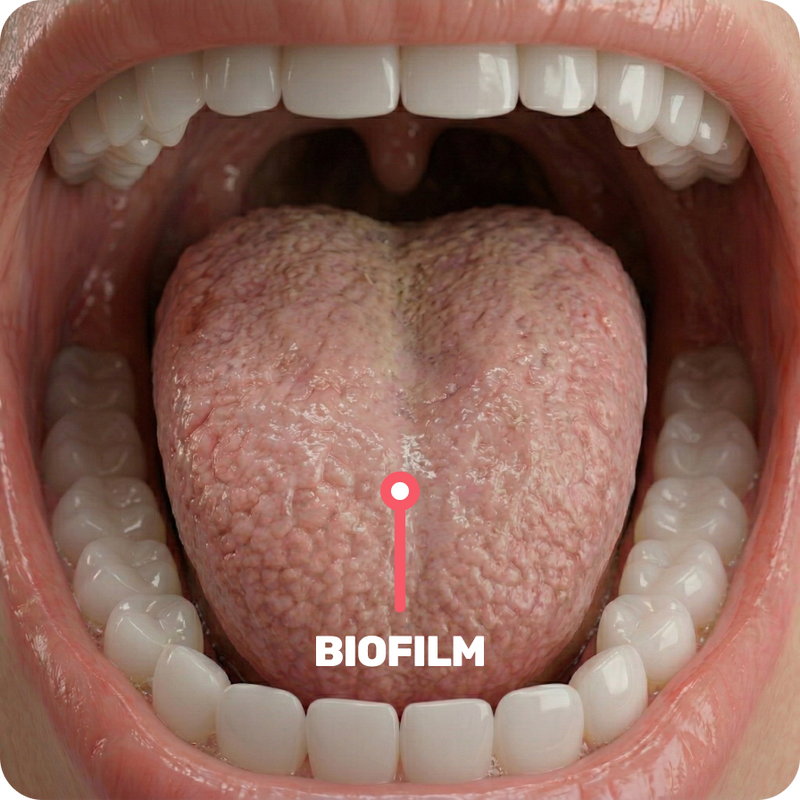 Biofilm na jeziku ohranja bakterije in kislost